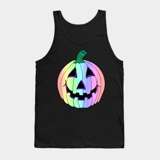 Rainbow Pastel Jack-O-Lantern Tank Top